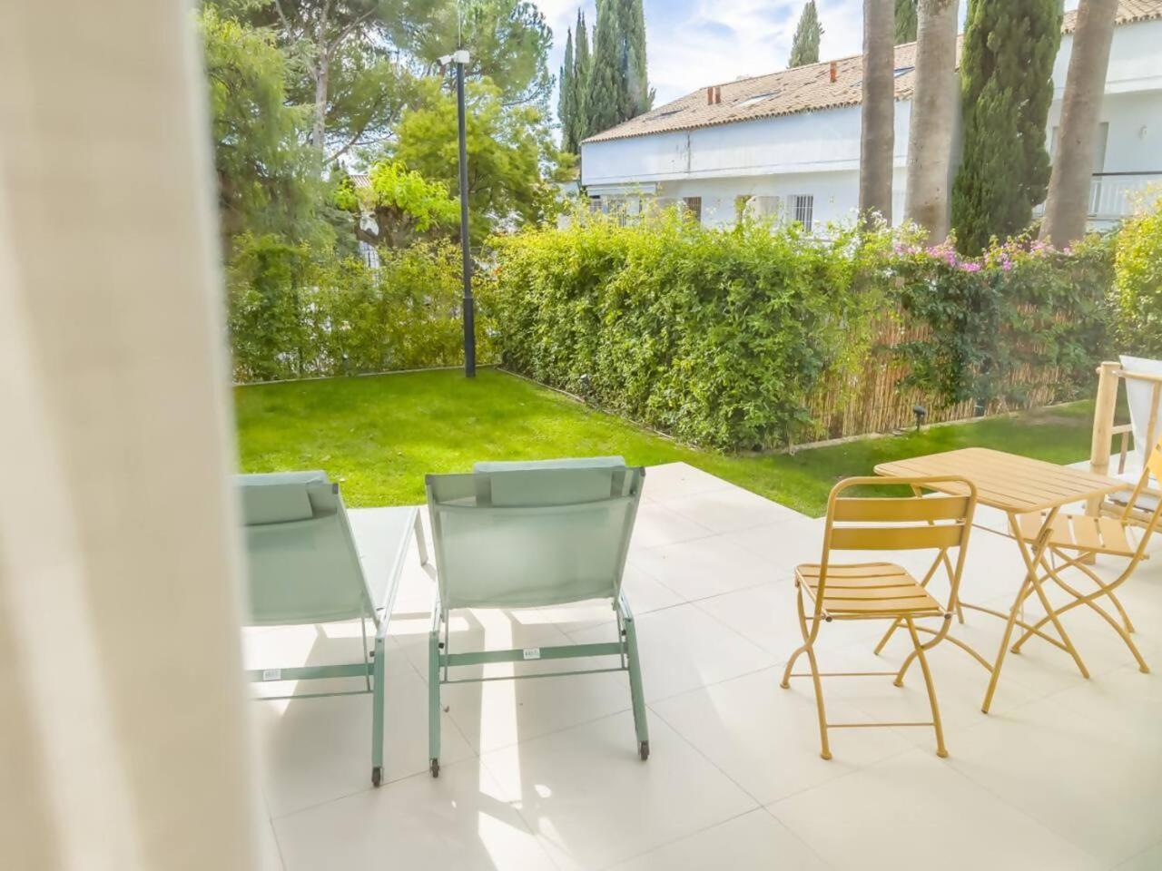 Апартаменты Bajo Con Jardin En La Milla De Oro Марбелья Экстерьер фото